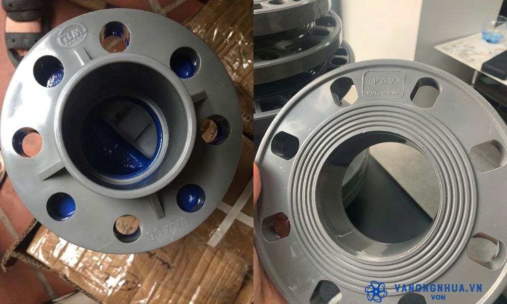giới thiệu về mặt bích pvc 90