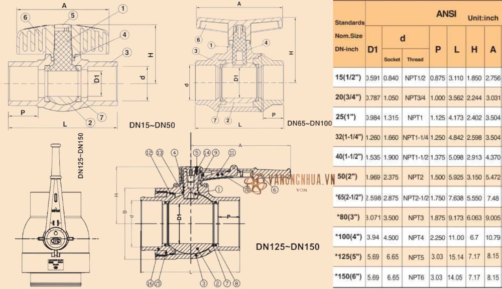 kích thước shieyu cc series ansi
