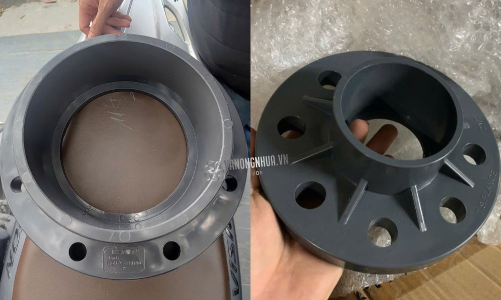 mặt bích nhựa pvc dán keo