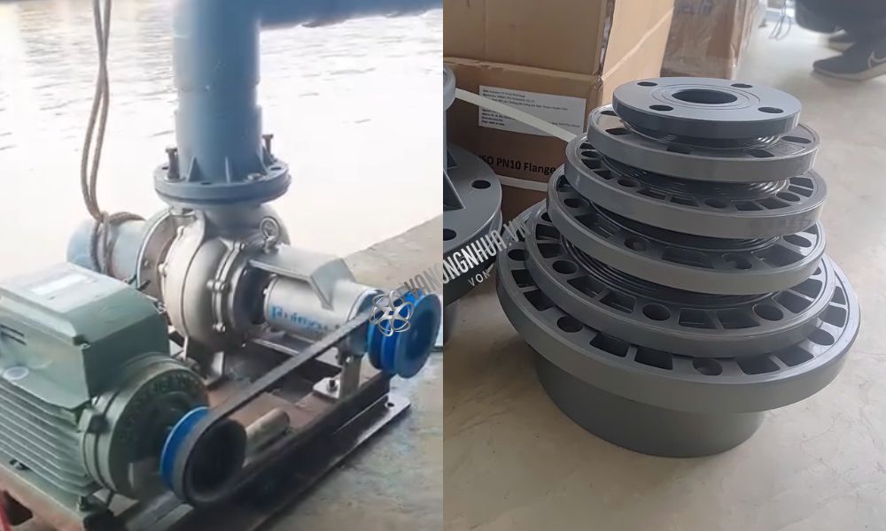 mặt bích nhựa pvc kích thước ống