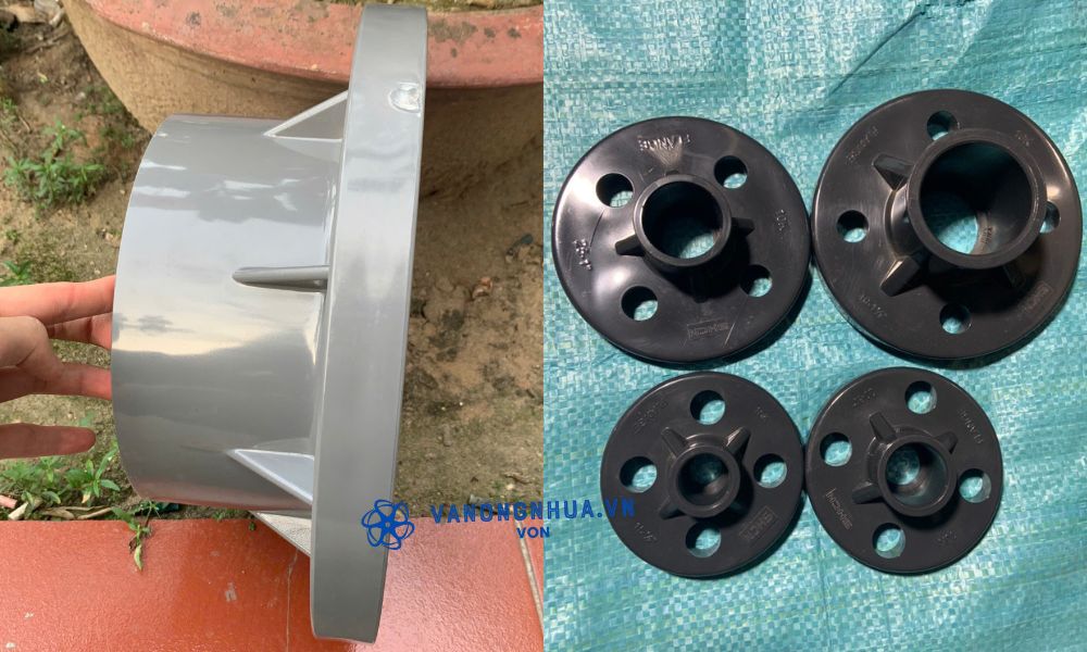 mặt bích nhựa pvc liền