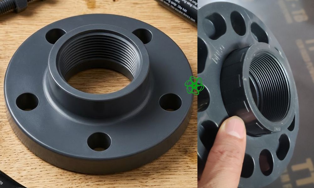 mặt bích nhựa pvc ren