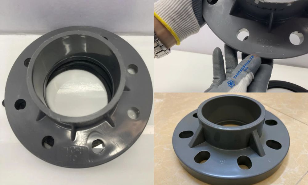 mặt bích pvc 110 dán keo