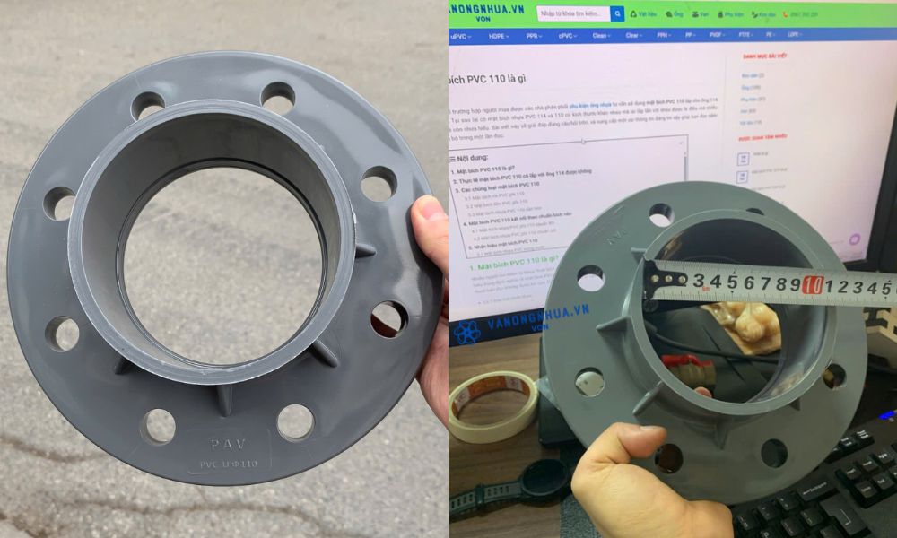 mặt bích pvc 110 là gì