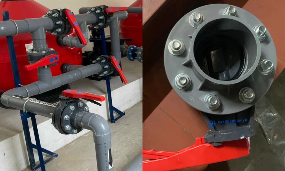 mặt bích pvc 110 lắp ông 114