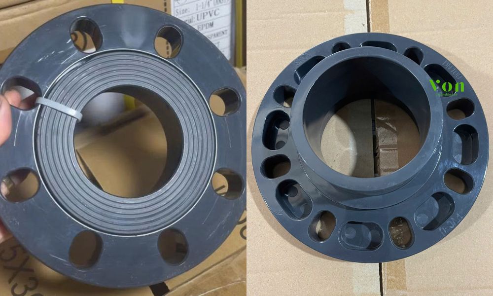 mặt bích pvc 114 rời