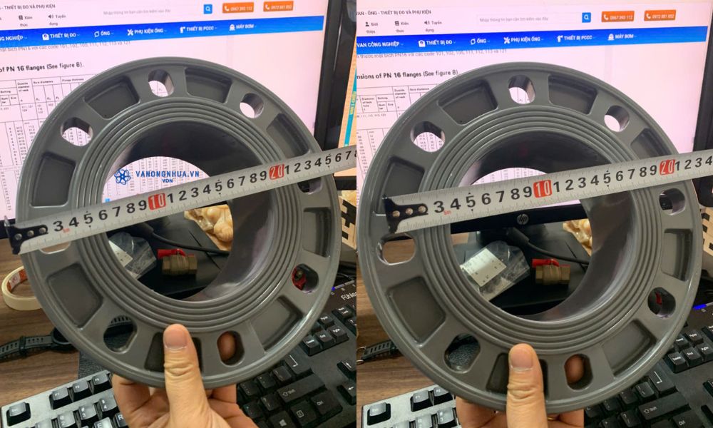 mặt bích pvc 140 chuẩn bs