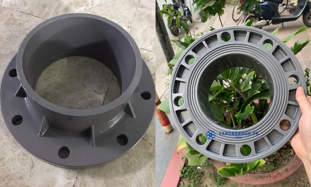 mặt bích pvc 200 liền