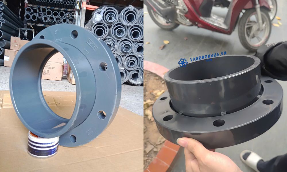 mặt bích pvc 200 rời