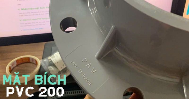 mặt bích pvc 200