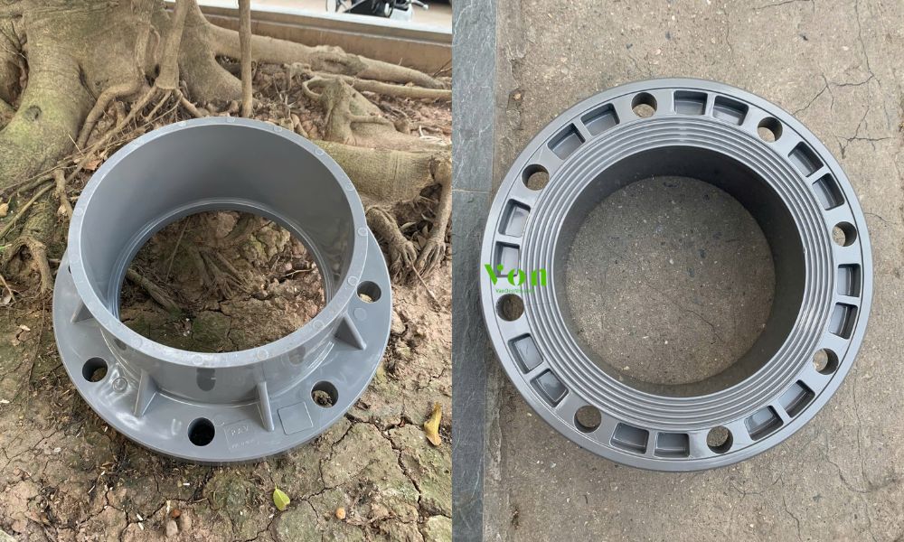 mặt bích pvc 225 liền