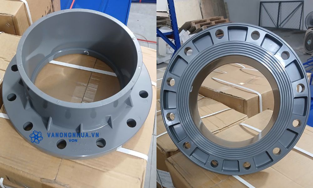 mặt bích pvc 250 liền