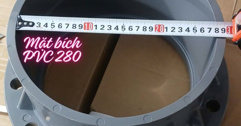 mặt bích pvc 280