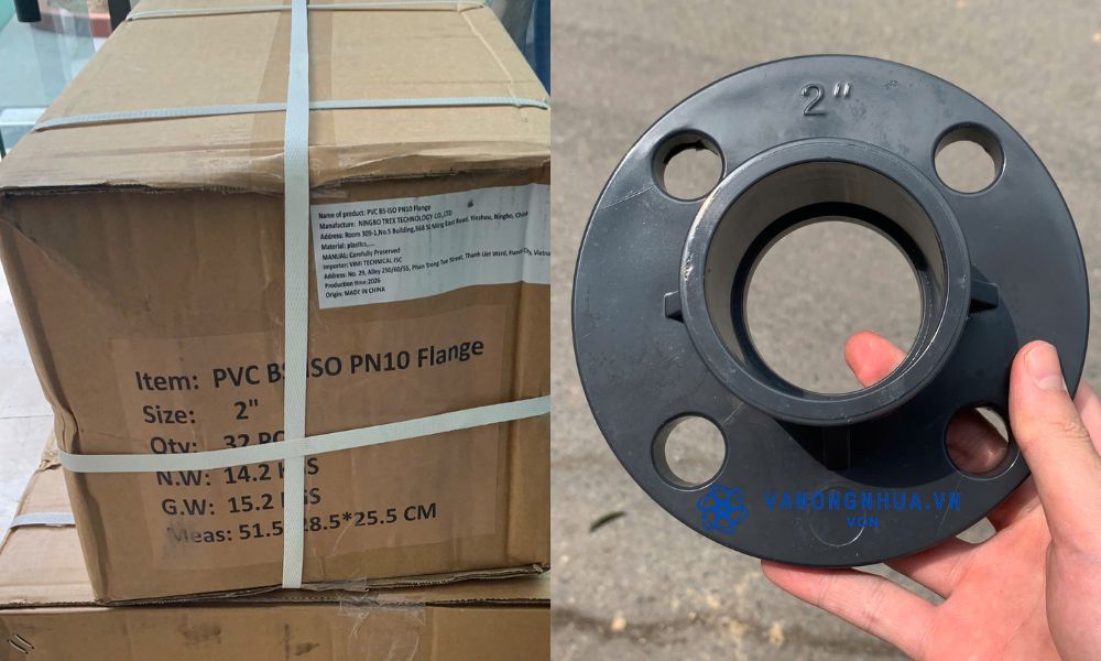 mặt bích pvc 60 chuẩn bs