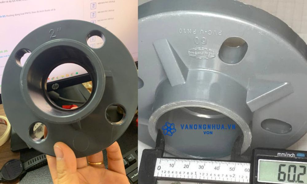 mặt bích pvc 60 là gì