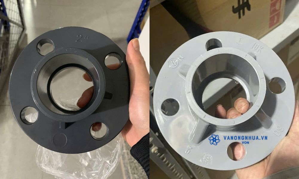 mặt bích pvc 60 liền