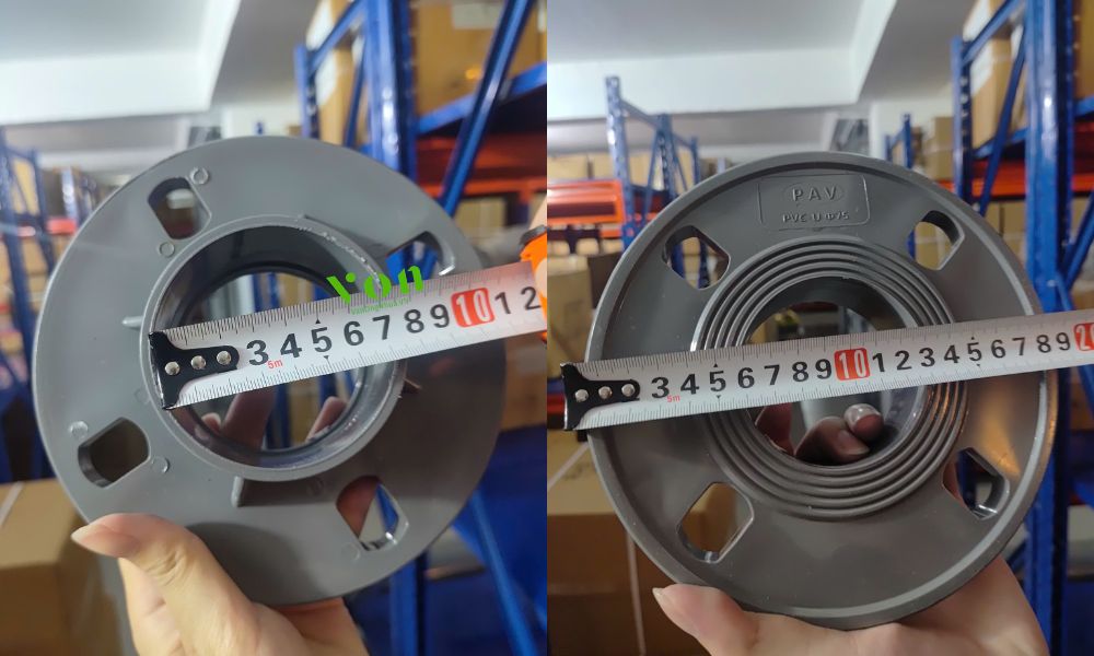 mặt bích pvc 75 76 chuẩn bs