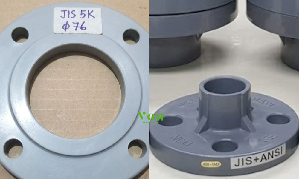 mặt bích pvc 75 76 chuẩn jis