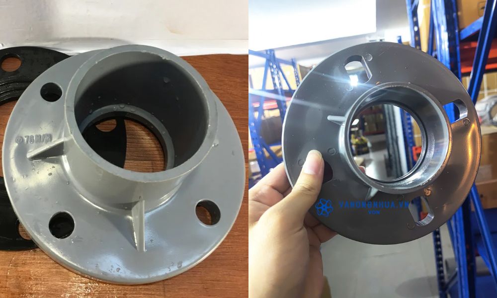 mặt bích pvc 75 76 loai liền