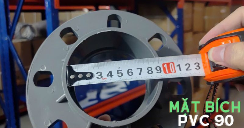 mặt bích pvc 90