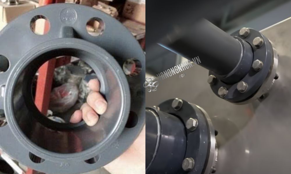 nhiệt độ mặt bích nhựa pvc