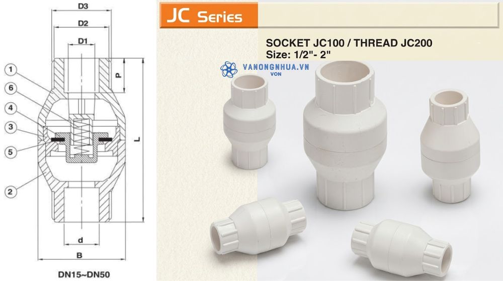 van 1 chiều sheiyu jc series