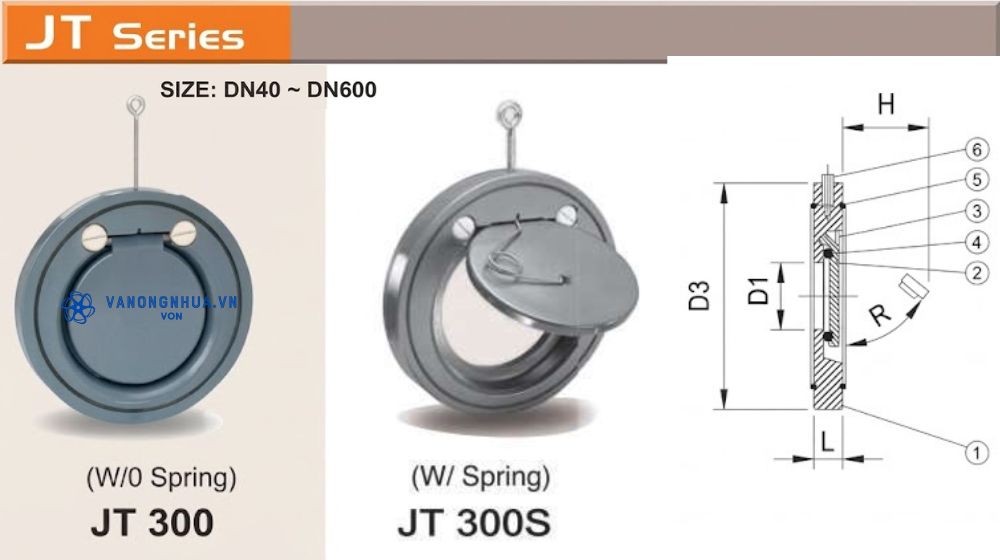 van 1 chiều sheiyu jt300