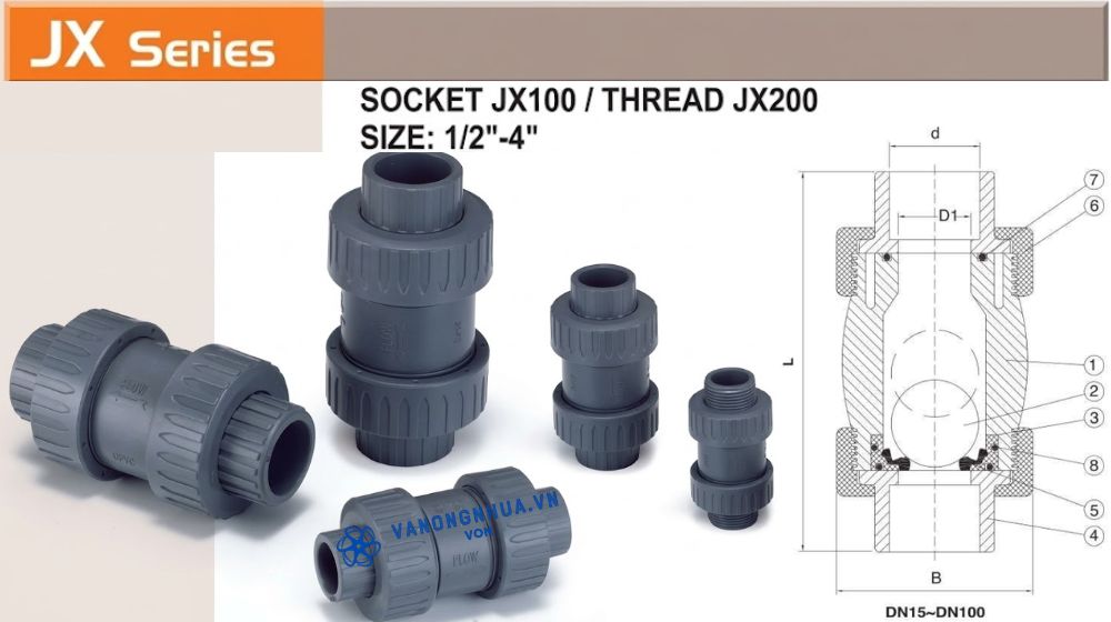 van 1 chiều sheiyu jx series