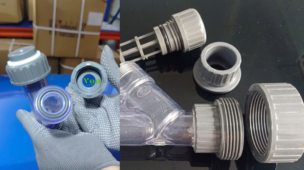 cách kết nối của y lọc nhựa pvc dn15