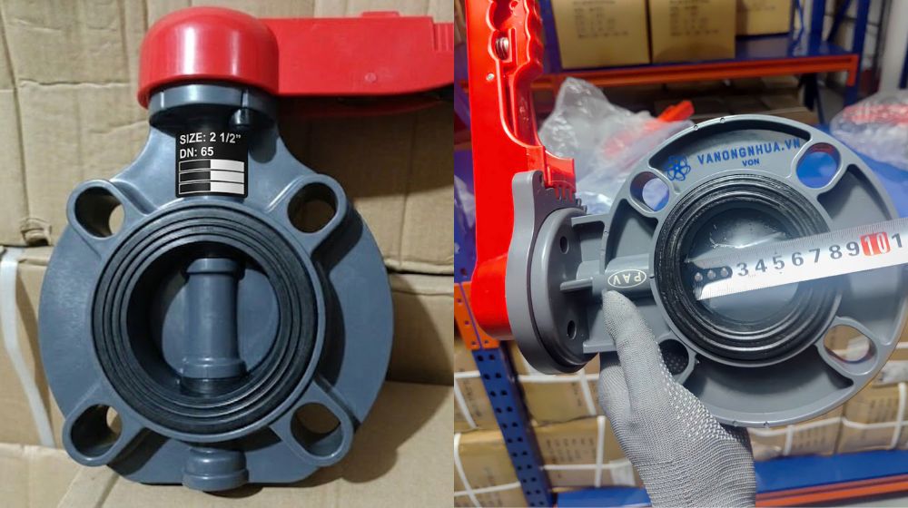 hiểu van bướm nhựa pvc dn65 là gì