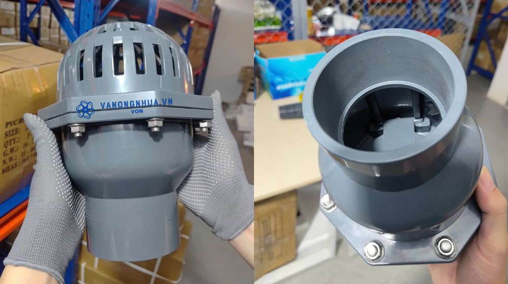 kết nối của rọ bơm pvc dán keo 90