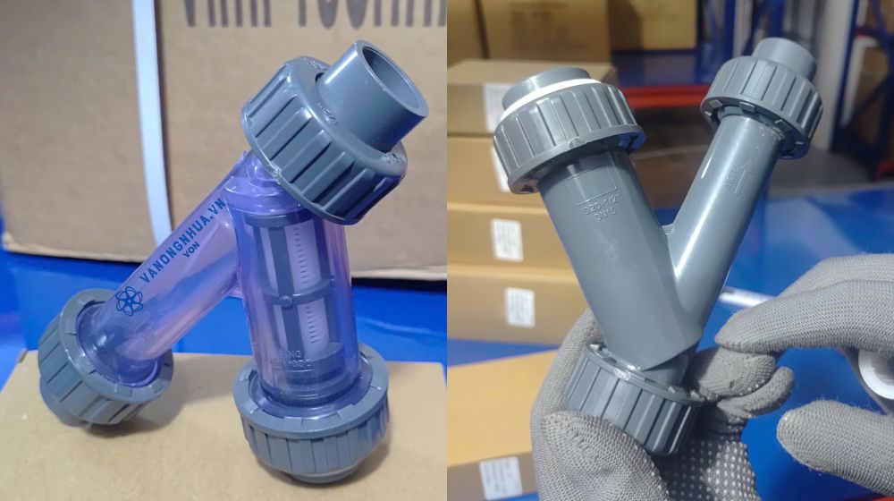 màu sắc của y lọc nhựa pvc dn15