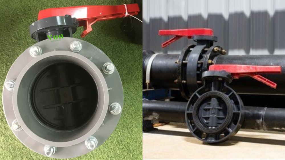 môi trường làm việc của van bướm pvc dn200