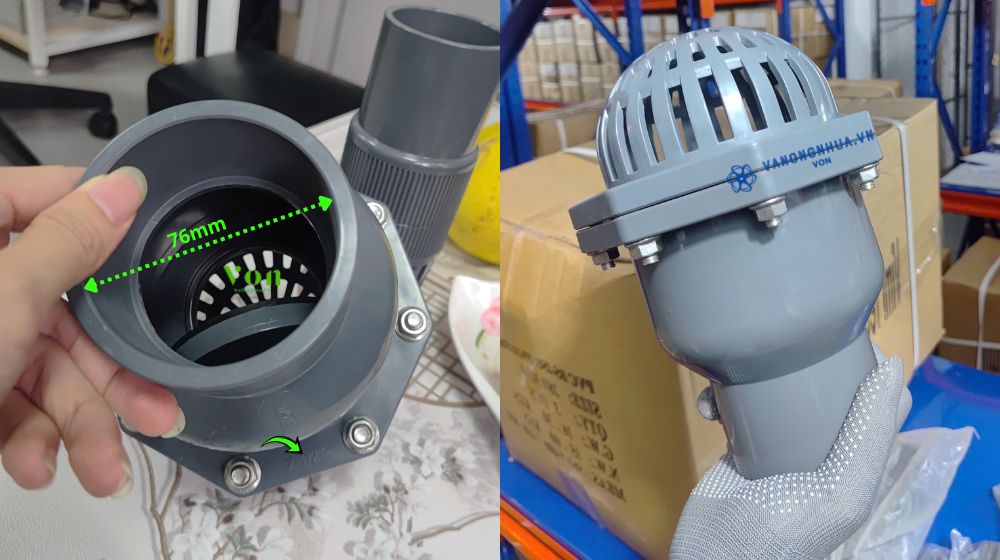 rọ bơm pvc dán keo 76 là gì