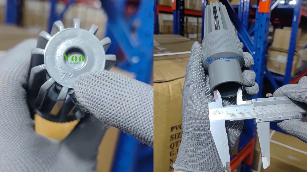 rọ bơm pvc dán keo 34 lắp ống có bao nhiêu