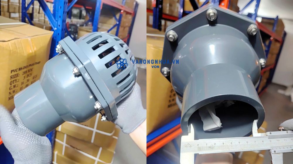 tìm hiểu rọ bơm nhựa lá lật pvc 90