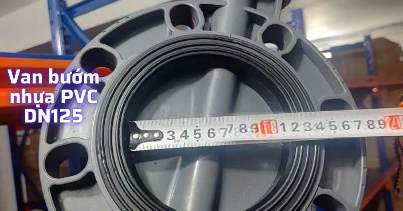 van bướm nhựa pvc dn125