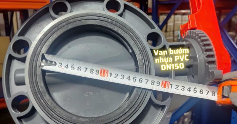 van bướm nhựa pvc dn150