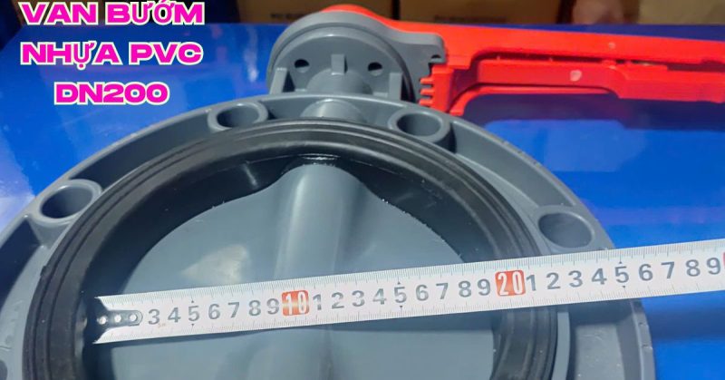 van bướm nhựa pvc dn200