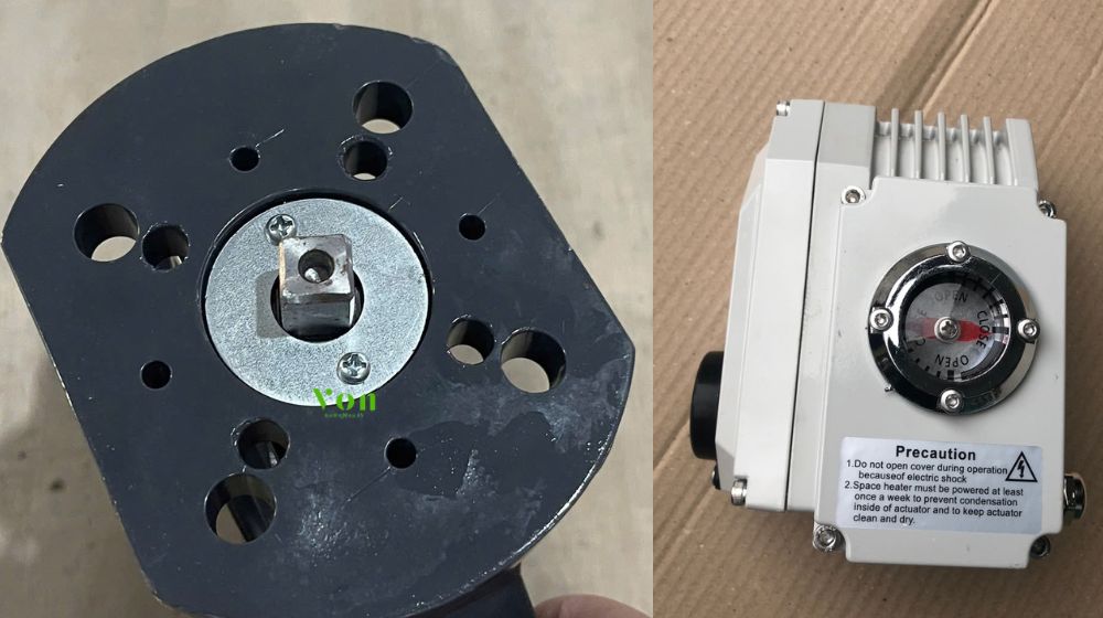 van bướm nhựa pvc dn315 điều khiển điện