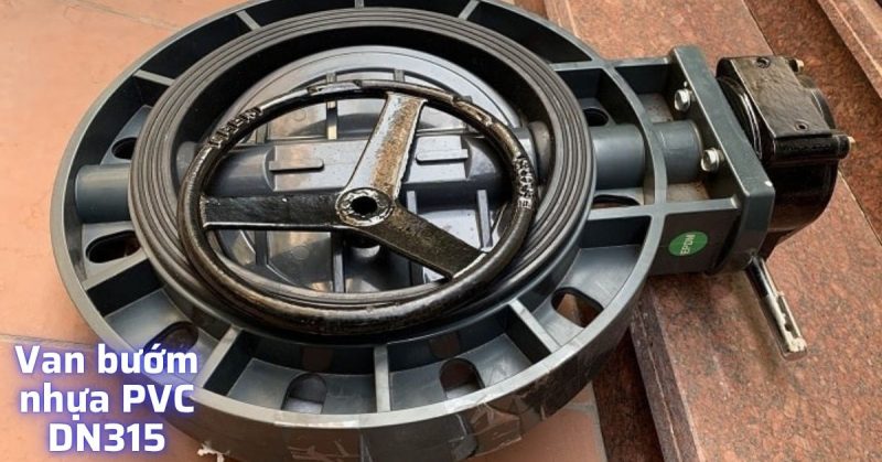 van bướm nhựa pvc dn315