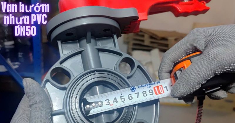 van bướm nhựa pvc dn50