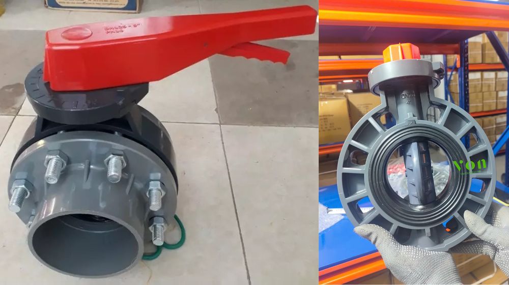 van bướm pvc dn100 có thể lắp ống dn100 không