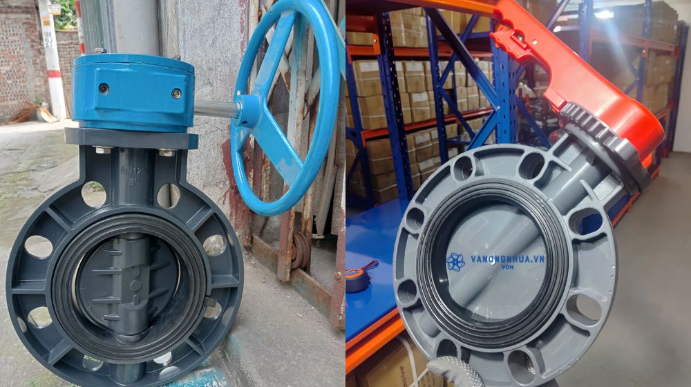 van bướm pvc dn125 có phải 5 inch không