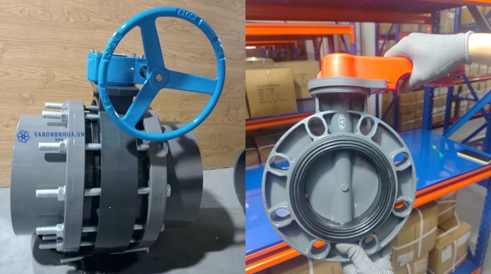 van bướm nhựa pvc dn125 có phổ biến không