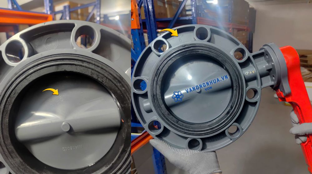 van bướm pvc dn150 có phải 6 inch không