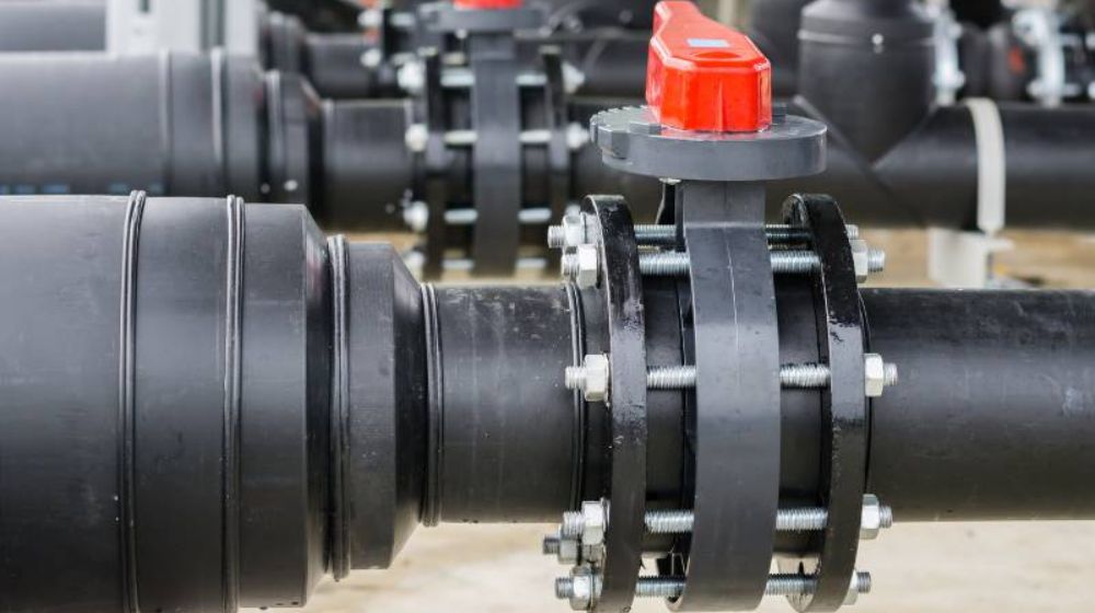 van bướm pvc dn150 lắp ống hdpe