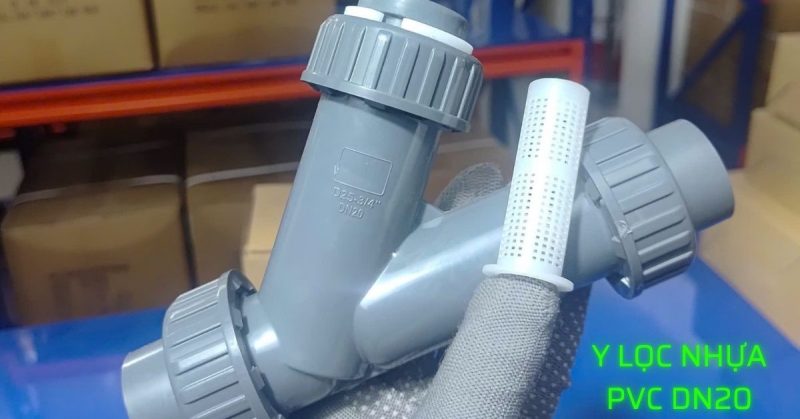 y lọc nhựa pvc dn20