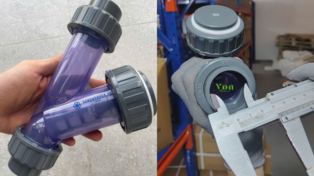 y lọc nhựa pvc dn25 lắp ống pvc