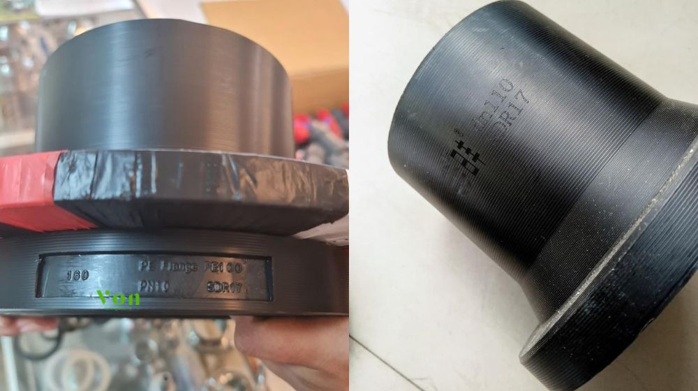 mặt bích lồng hdpe thường ghi thông số gì